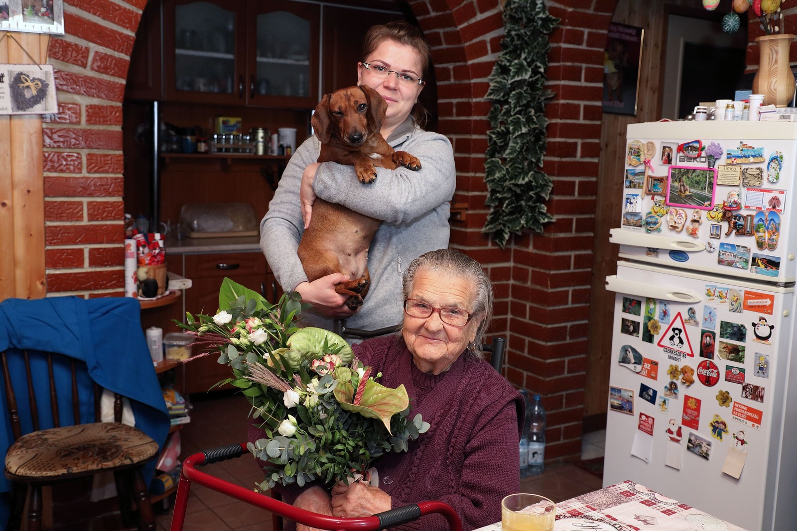 A 90 éves Kertész Istvánnét köszöntötték Maroshegyen